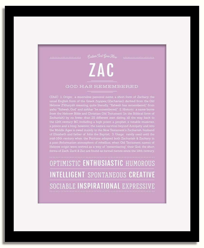 Frame Options | Lilac | Black Frame, Matted