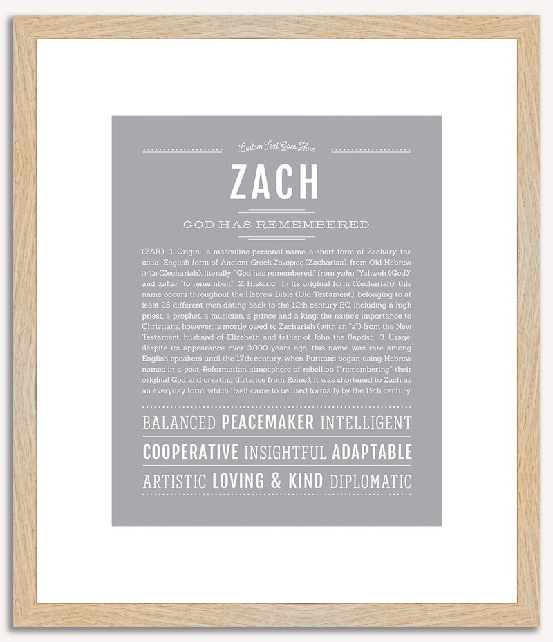 Zach | Name Art Print