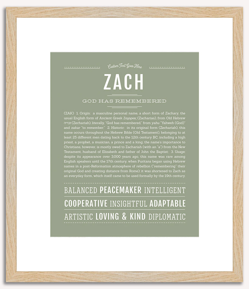 Zach | Name Art Print