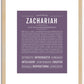 Zachariah | Name Art Print