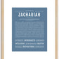 Zachariah | Name Art Print