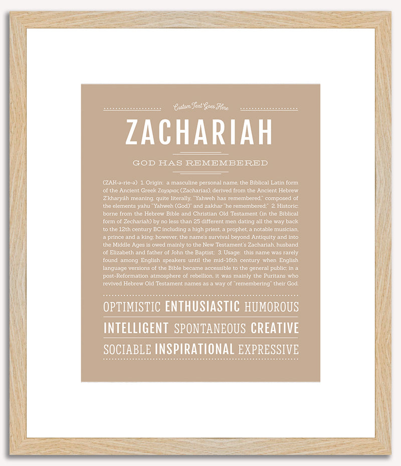 Zachariah | Name Art Print