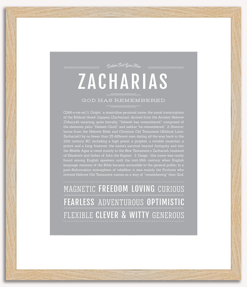 Zacharias | Name Art Print