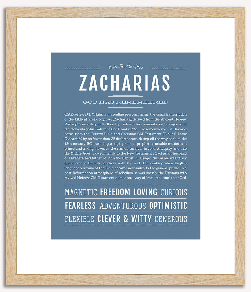 Zacharias | Name Art Print