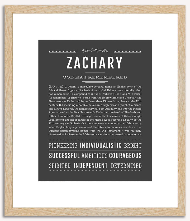 Zachary | Name Art Print