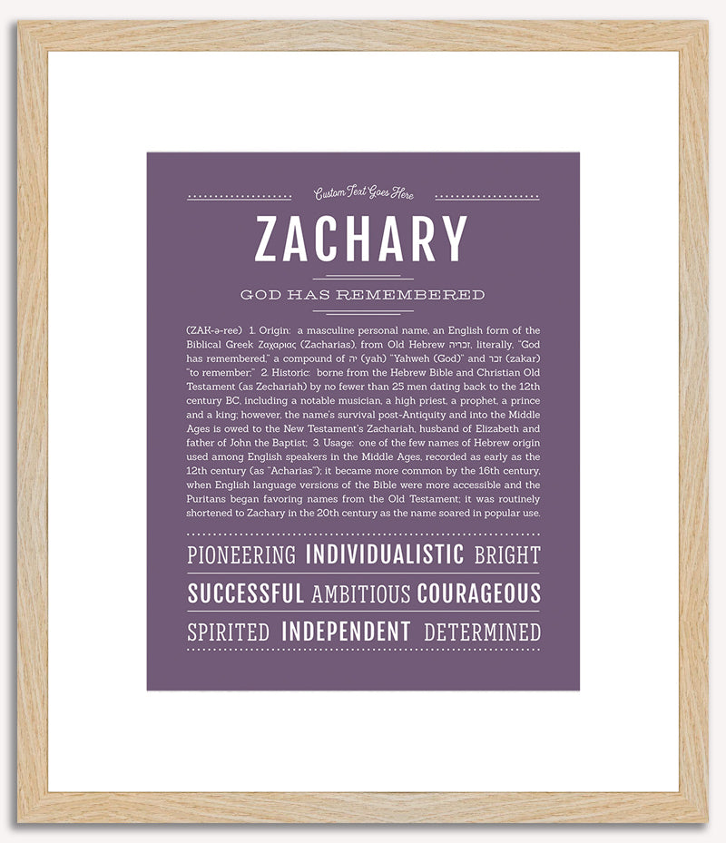 Zachary | Name Art Print