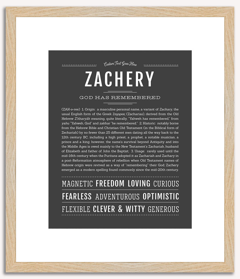 Zachery | Name Art Print