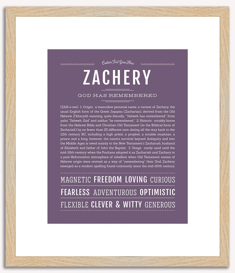 Zachery | Name Art Print