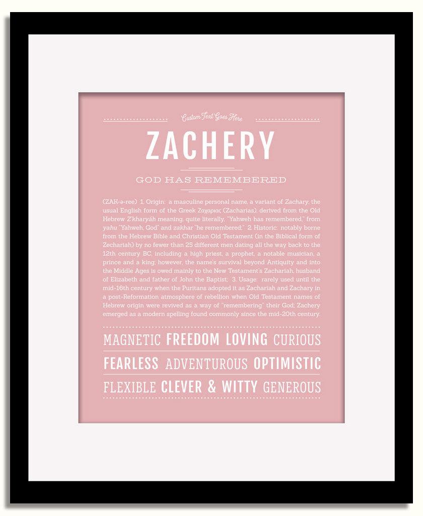 Frame Options | Dusty Rose | Black Frame, Matted