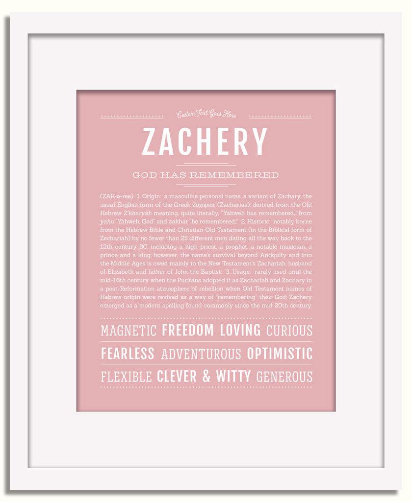 Frame Options | Dusty Rose | White Frame, Matted