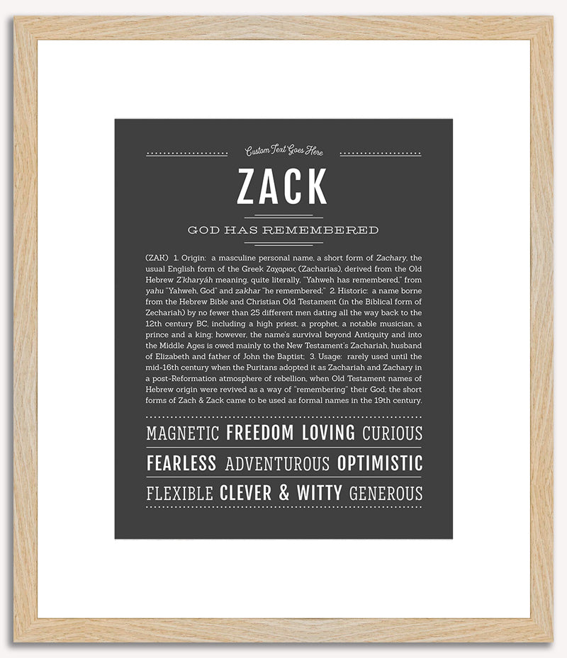 Zack | Name Art Print