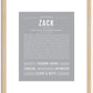 Zack | Name Art Print