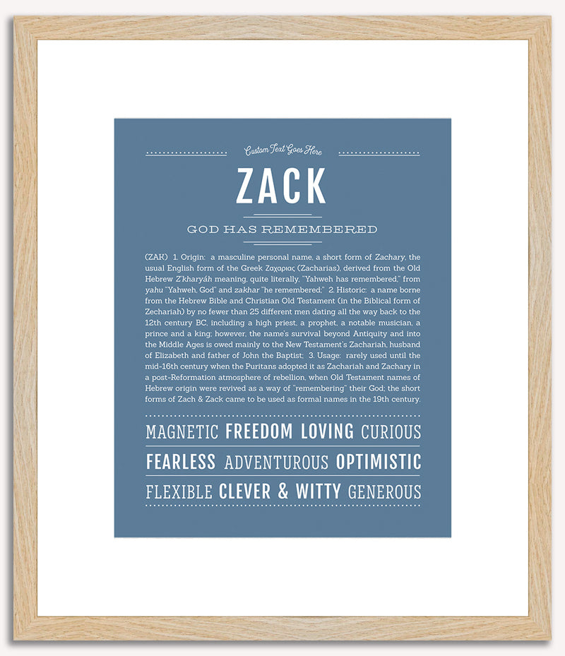 Zack | Name Art Print