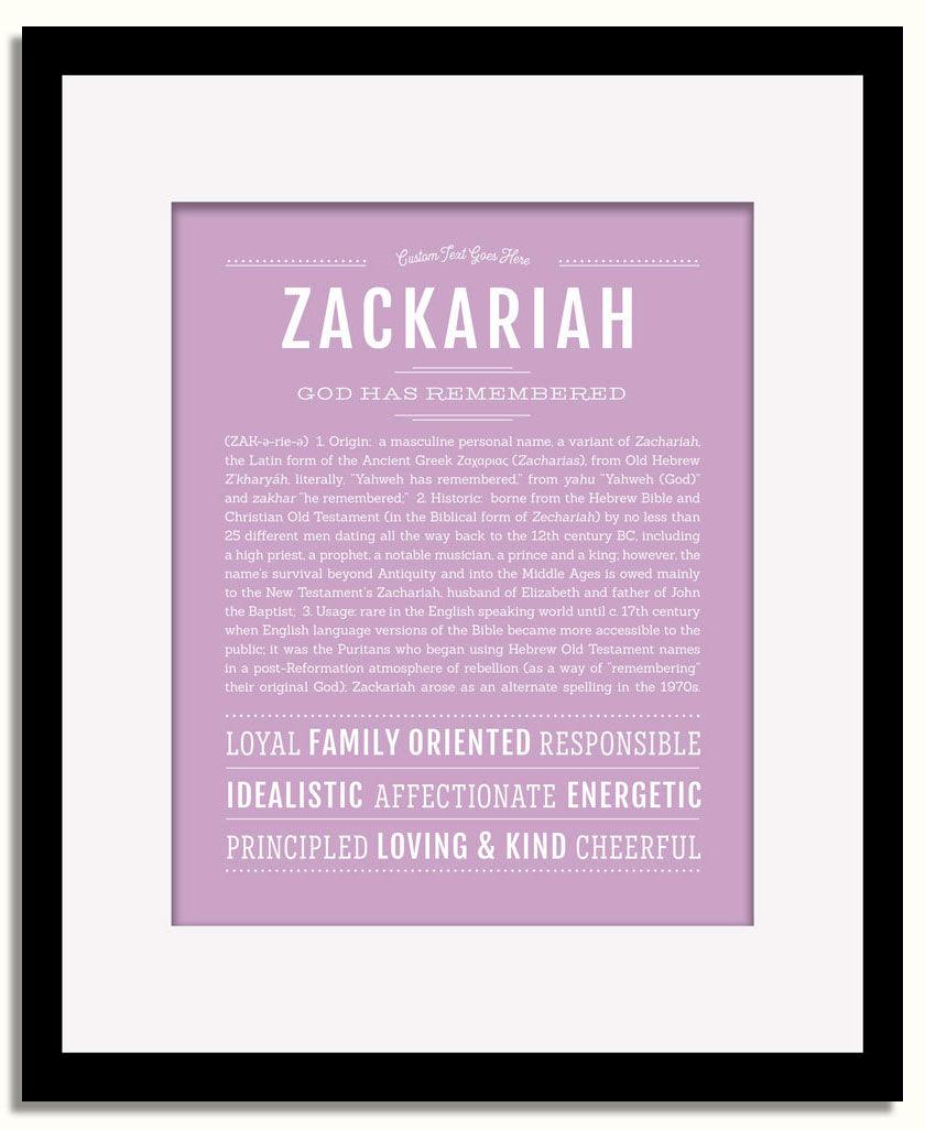 Frame Options | Lilac | Black Frame, Matted