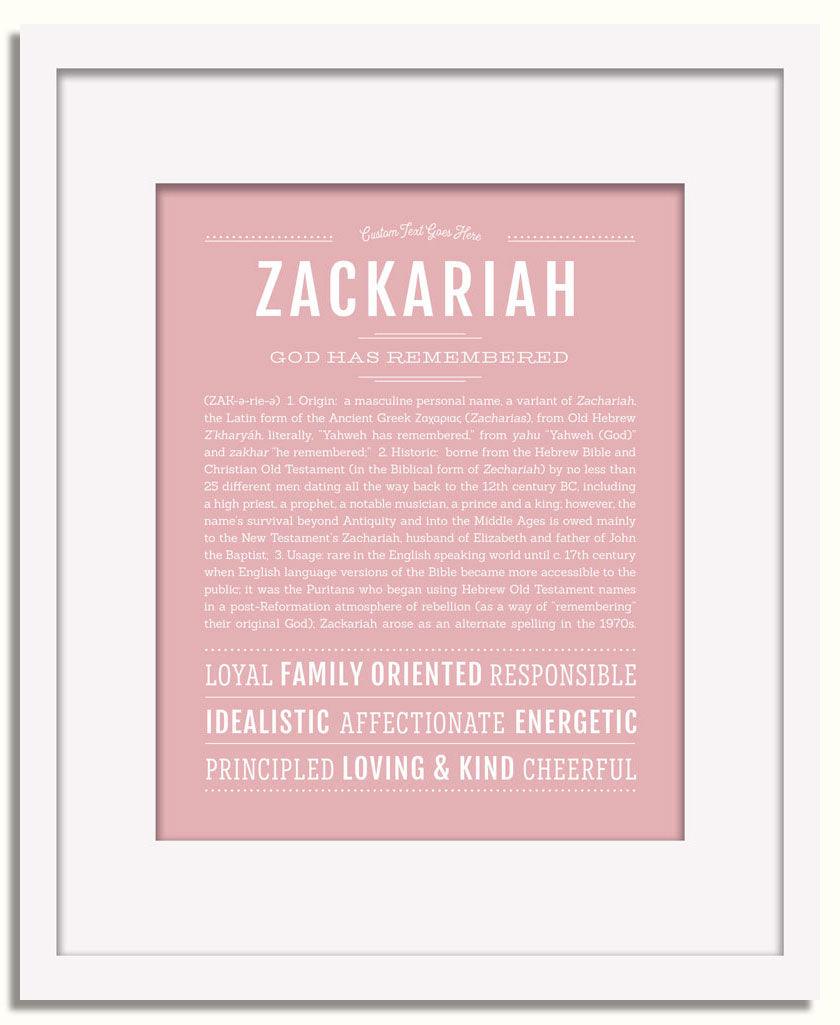 Frame Options | Dusty Rose | White Frame, Matted