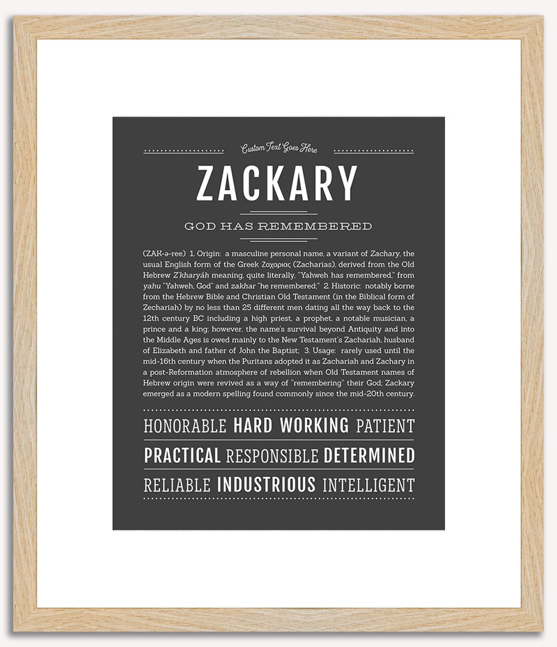 Zackary | Name Art Print