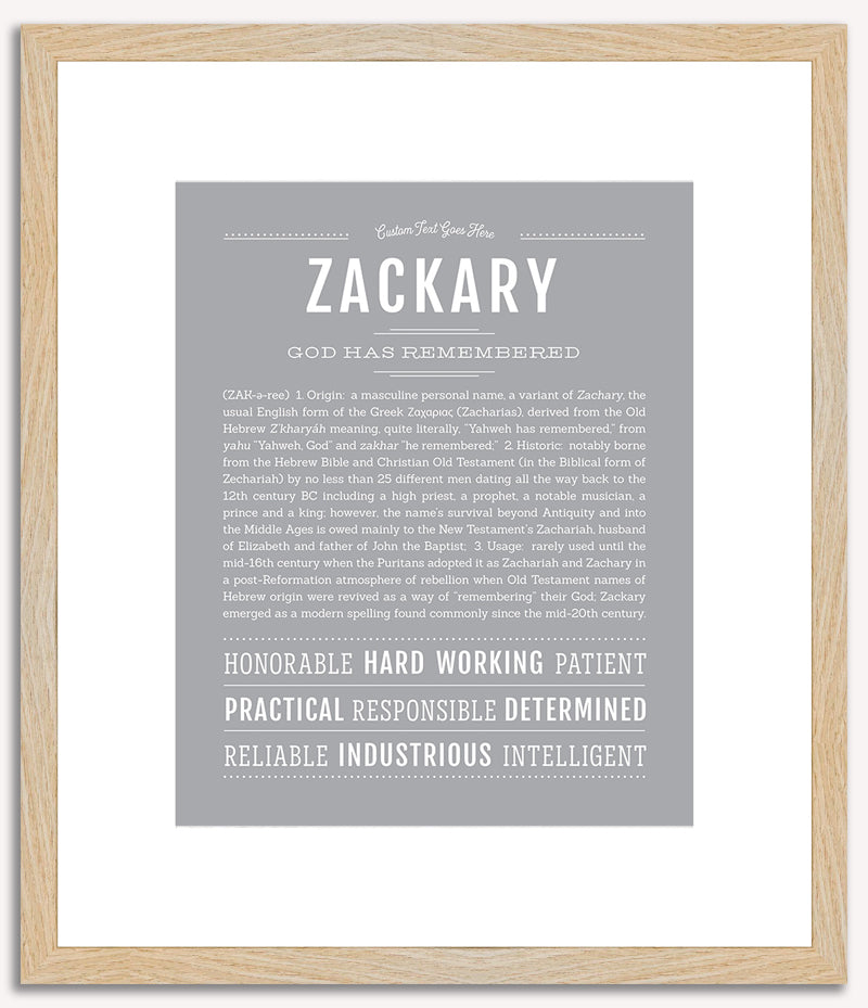 Zackary | Name Art Print