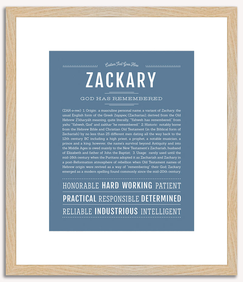 Zackary | Name Art Print