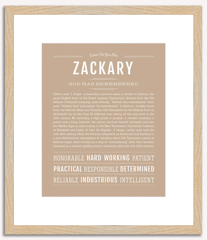 Zackary | Name Art Print