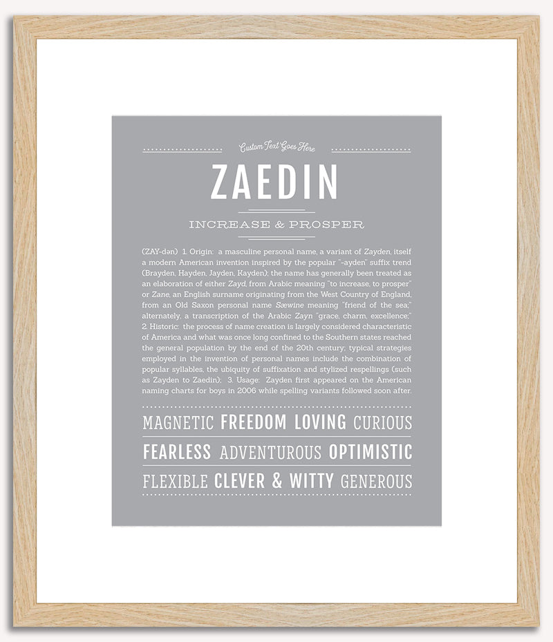 Zaedin | Name Art Print