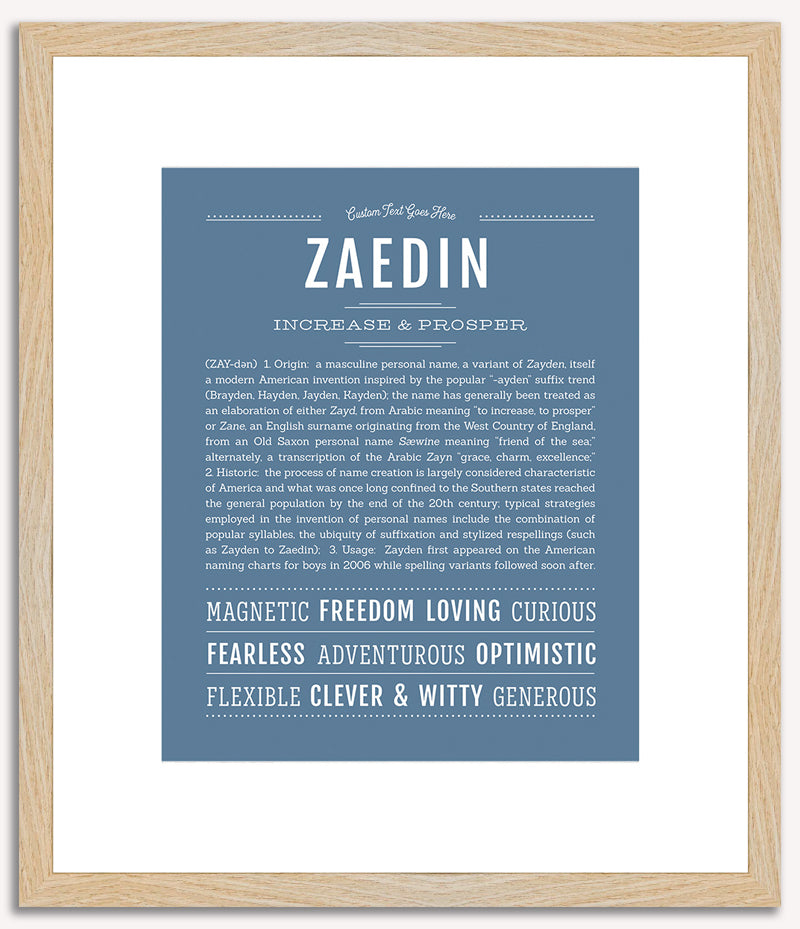 Zaedin | Name Art Print