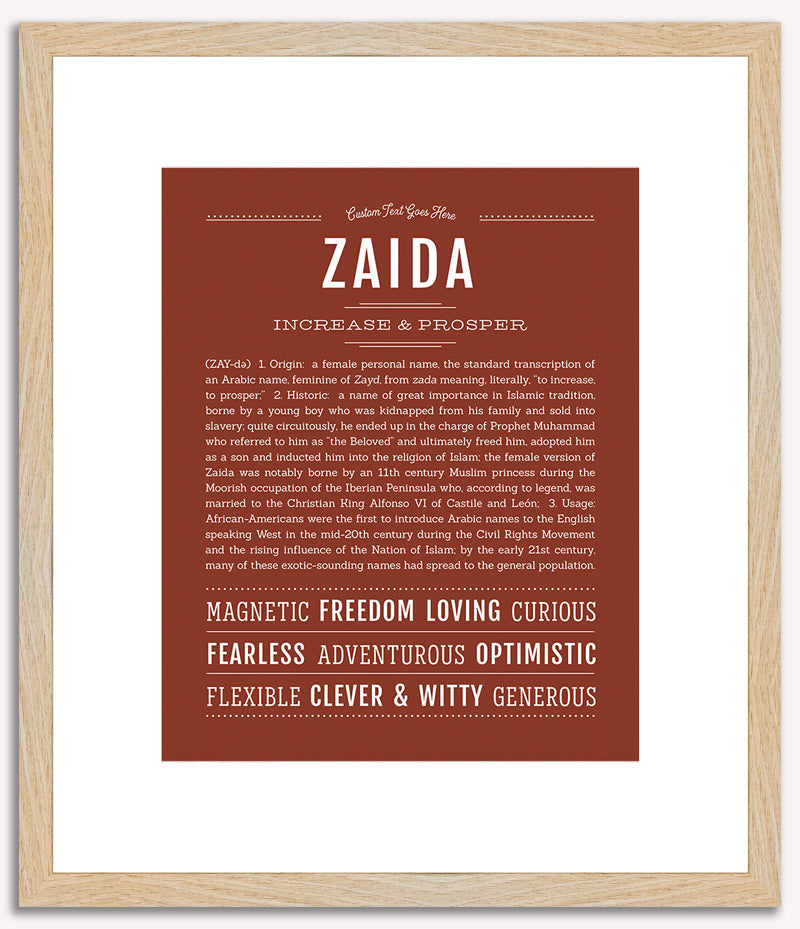 Zaida | Name Art Print