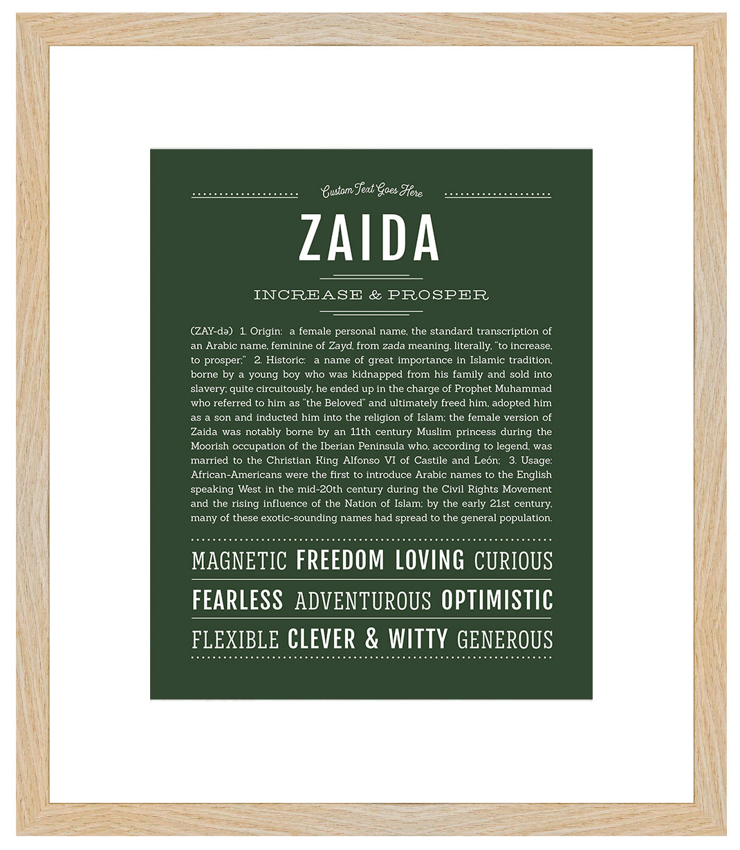 Zaida | Name Art Print