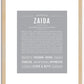 Zaida | Name Art Print