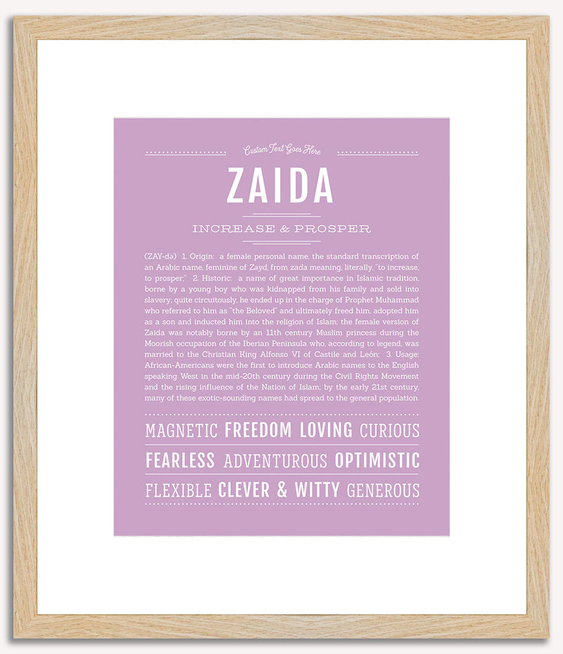 Zaida | Name Art Print