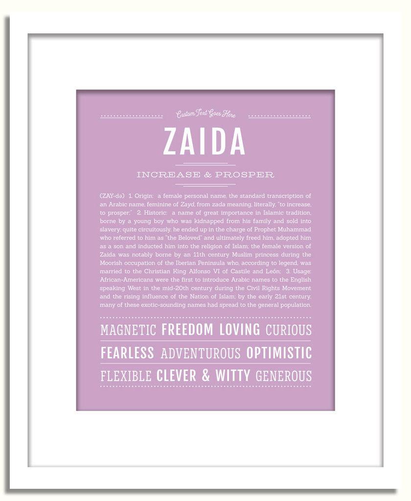 Frame Options | Lilac | White Frame, Matted