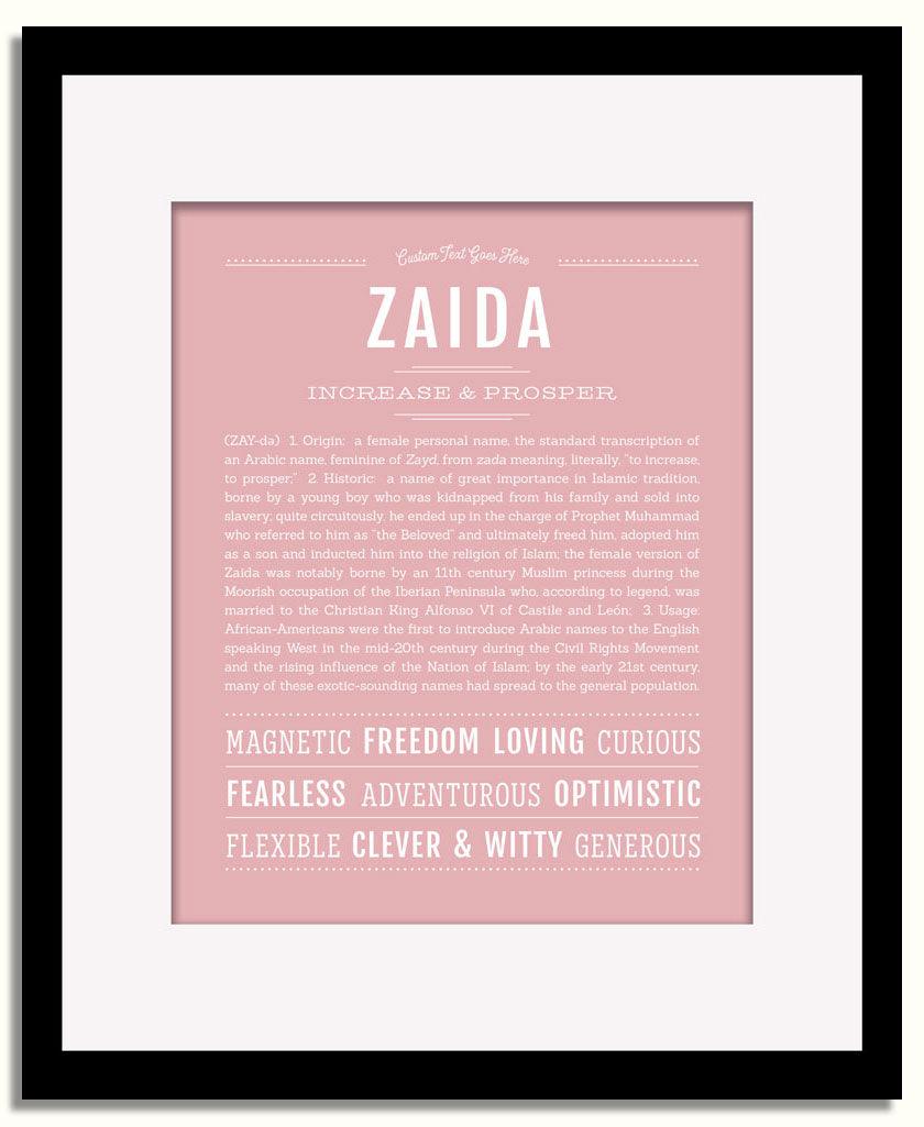 Frame Options | Dusty Rose | Black Frame, Matted