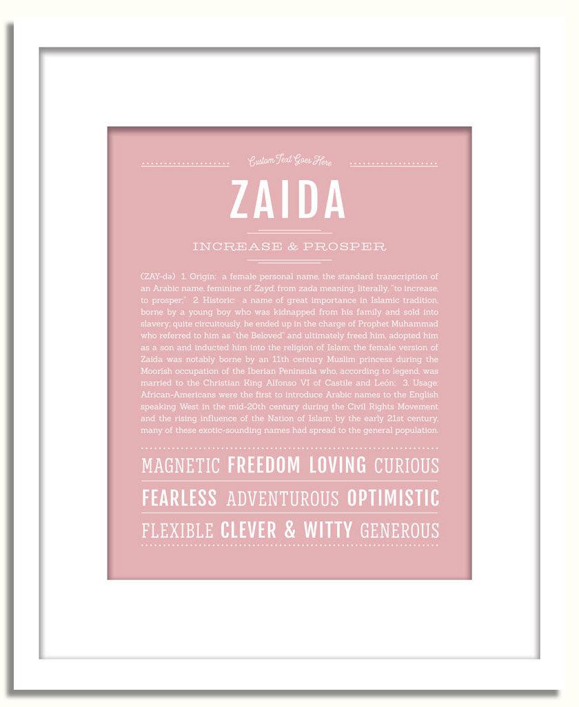 Frame Options | Dusty Rose | White Frame, Matted