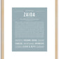 Zaida | Name Art Print