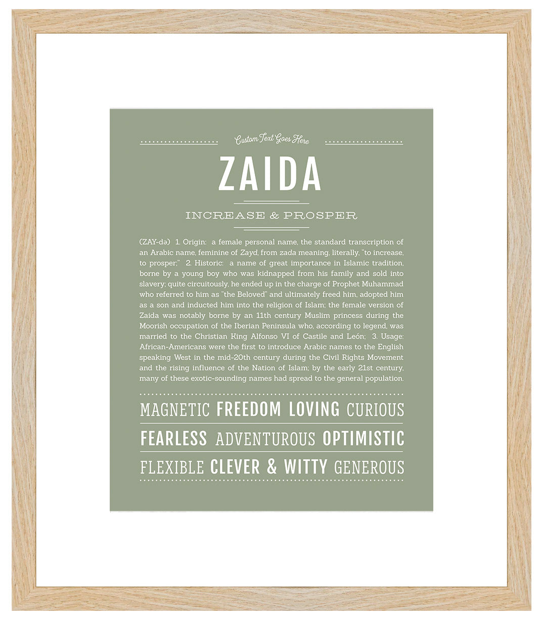 Zaida | Name Art Print