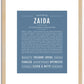 Zaida | Name Art Print