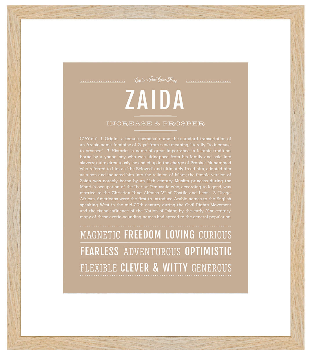 Zaida | Name Art Print