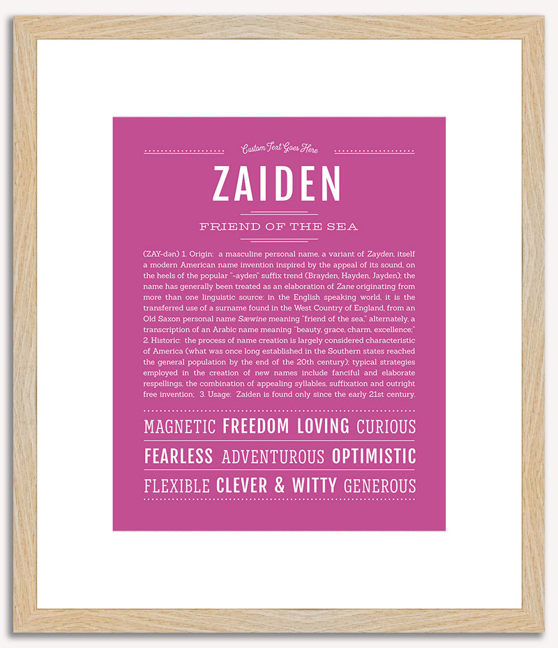 Zaiden | Name Art Print