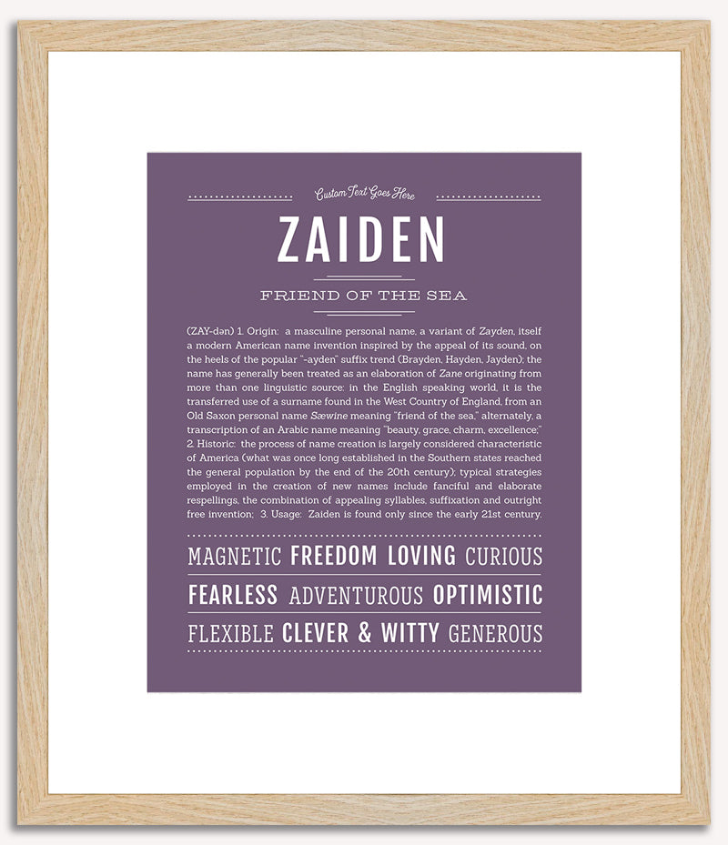 Zaiden | Name Art Print