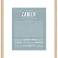 Zaiden | Name Art Print