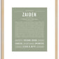 Zaiden | Name Art Print