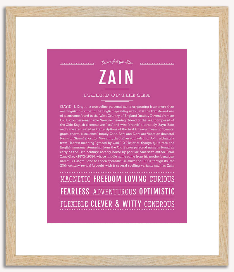 Zain | Name Art Print