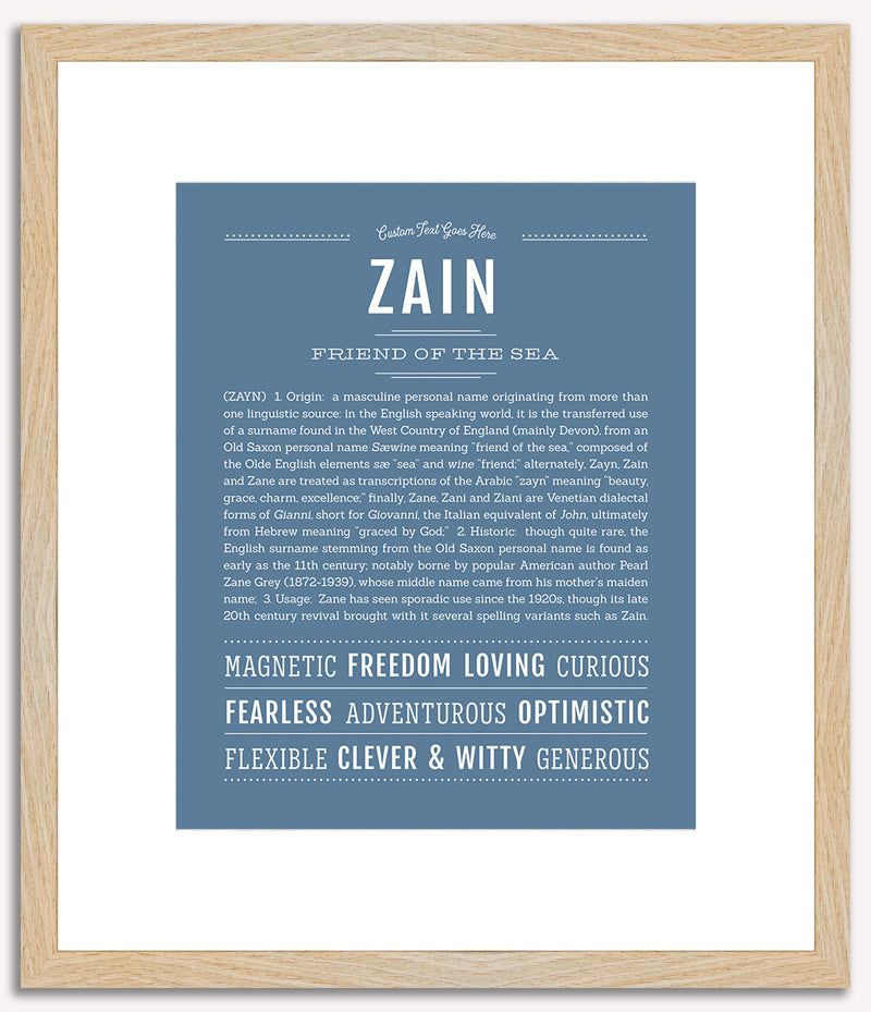 Zain | Name Art Print