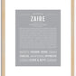 Zaire | Name Art Print