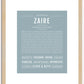 Zaire | Name Art Print