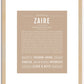 Zaire | Name Art Print