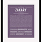 Frame Options | Deep Purple | Black Frame, Matted