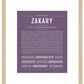 Frame Options | Deep Purple | Maple Frame, Matted