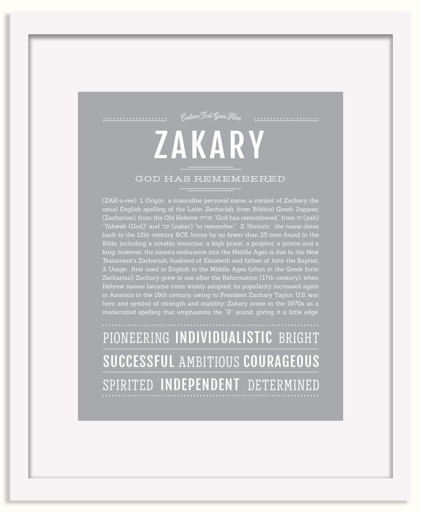 Frame Options | Light Gray | White Frame, Matted