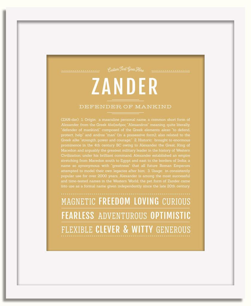 Frame Options | Matte Gold | White Frame, Matted