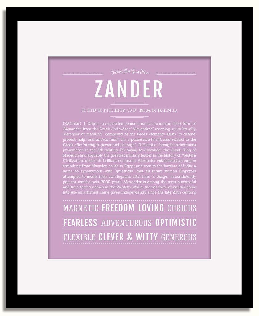 Frame Options | Lilac | Black Frame, Matted